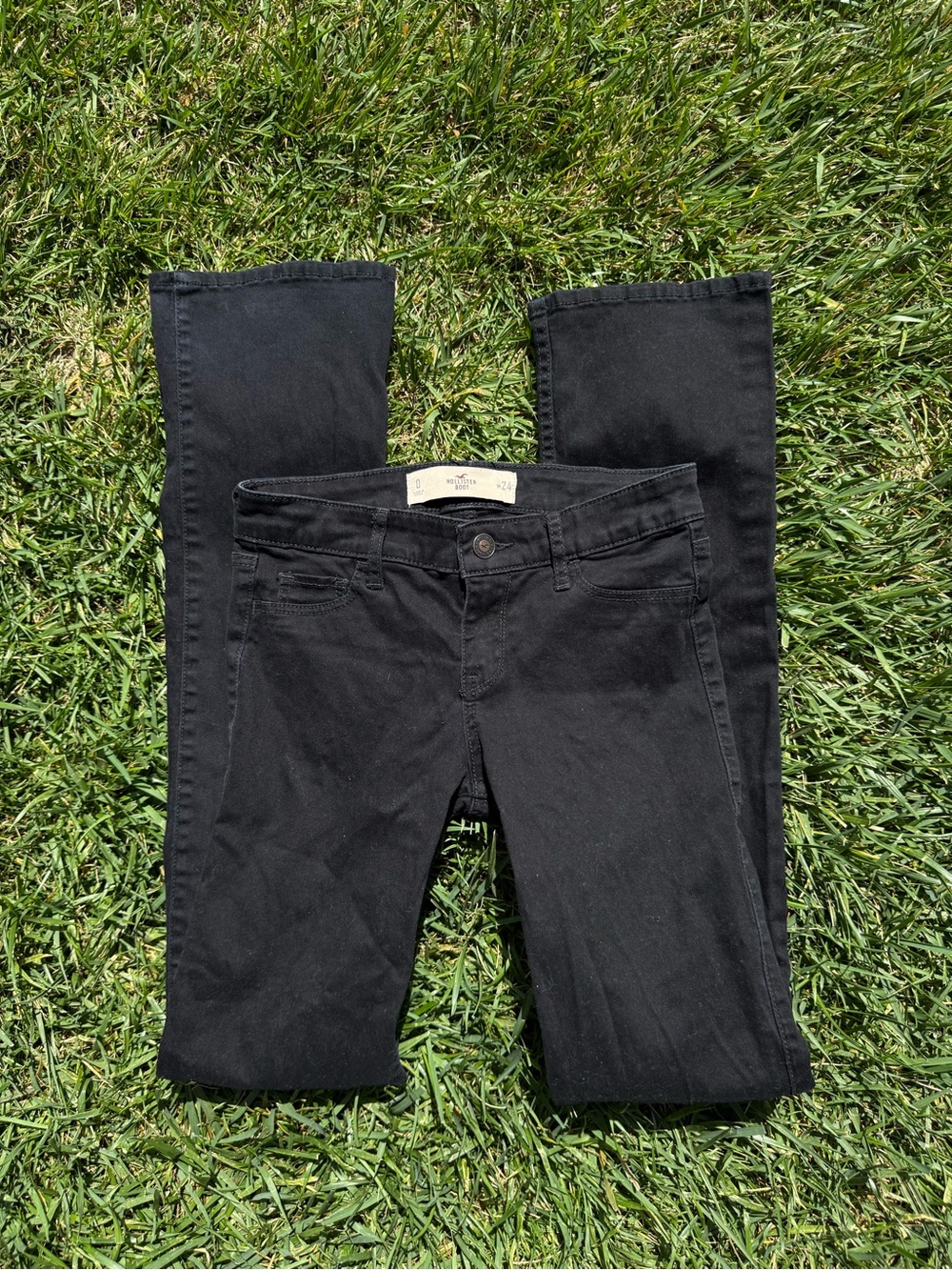 Hollister Women's Black Low Rise Bootcut Jeans